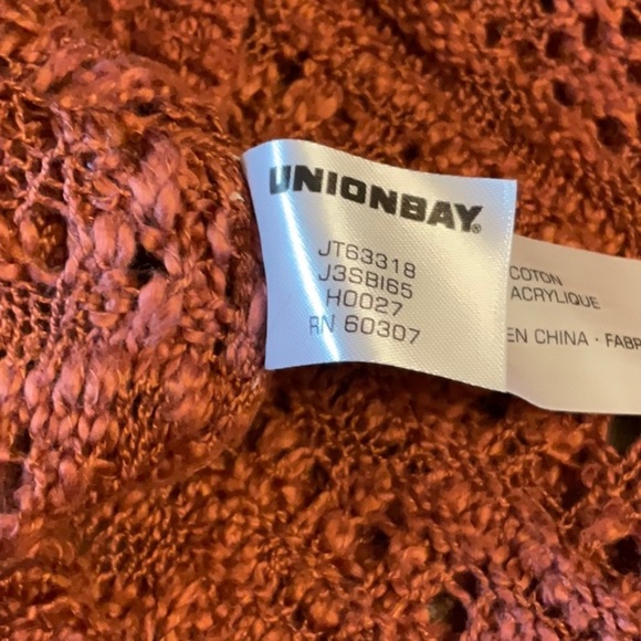 UNIONBAY Women's Rust Crew Neck Sweater - Picture 5 of 7